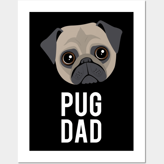 Pug Dad Wall Art by NV